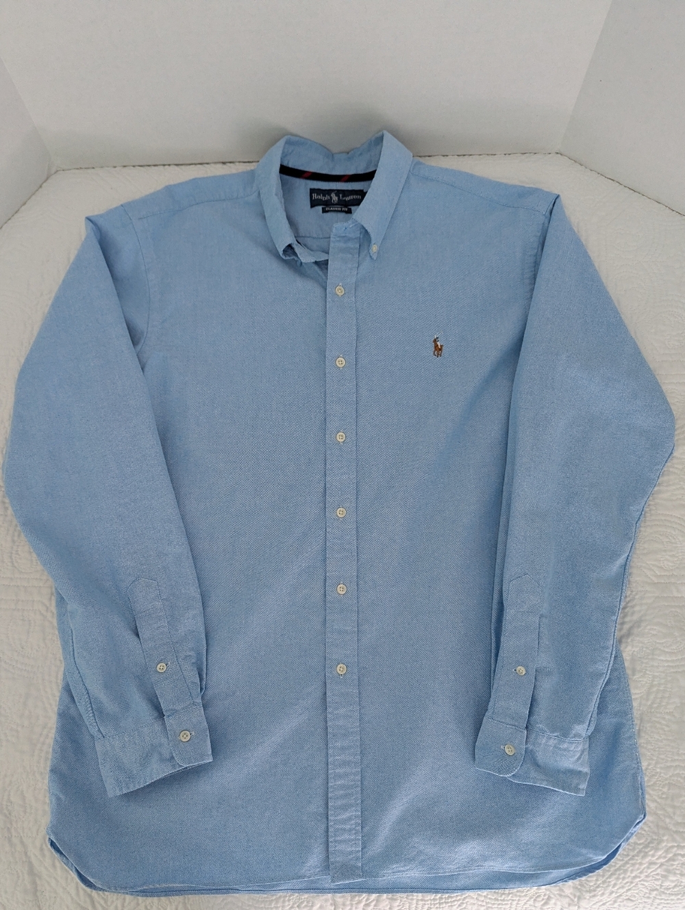 Vintage Ralph Lauren Blue Button-Down Shirt